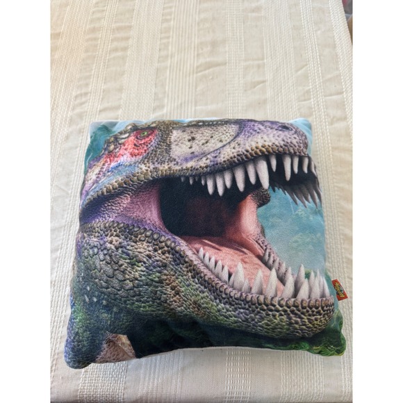Adventure Planet Dinosaur T-Rex Roaring Throw Pillow 14" Plush Kids Room Decor - Picture 1 of 10